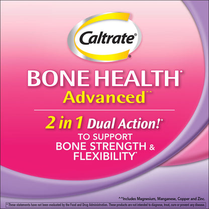 Caltrate Bone Health Advanced Calcium 600+D3 Plus Minerals, 320 Tablets