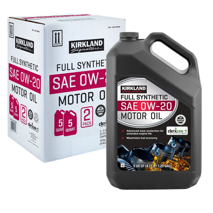 Kirkland Signature 0W-20 Full Synthetic Motor Oil 5-quart, 2-pack