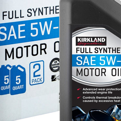 Kirkland Signature 5W-30 Full Synthetic Motor Oil, 5-quart, 2-pack